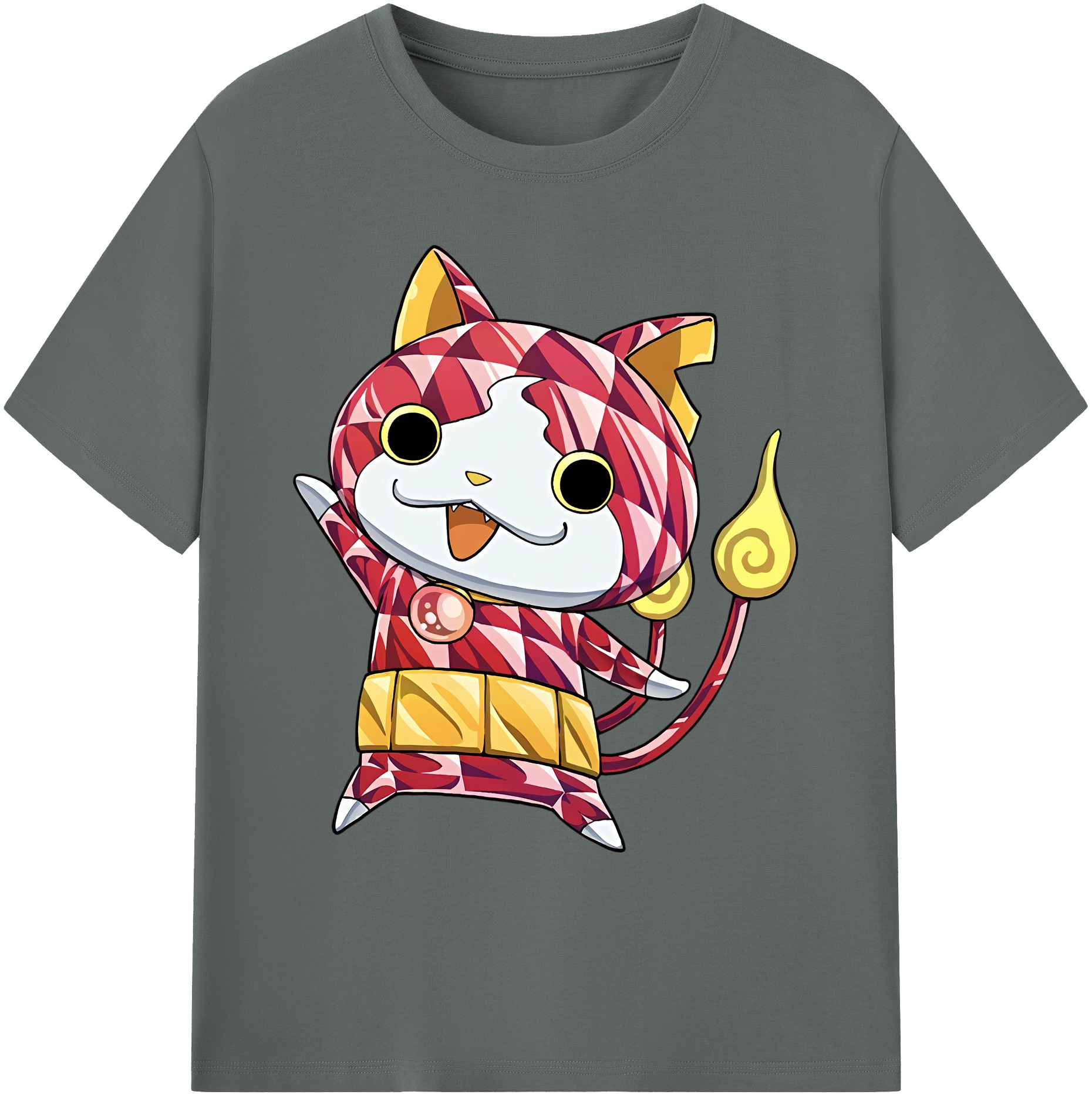 （画像用） 妖怪ウォッチ Yo-kai Watch 綿100％ メンズ半袖Tシャツ｜肌触りやわらか＆通気性